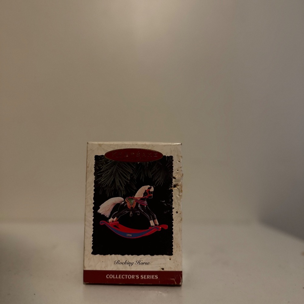 1996 Hallmark Keepsake Rocking Horse Ornament 16th Final Collector's Series Box
